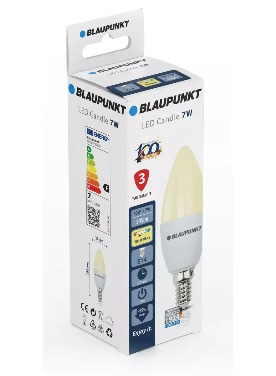 LED-лампа BLAUPUNKT BLAUPUNKT-E14-7W-WW 7 Вт 2700K Photo 2