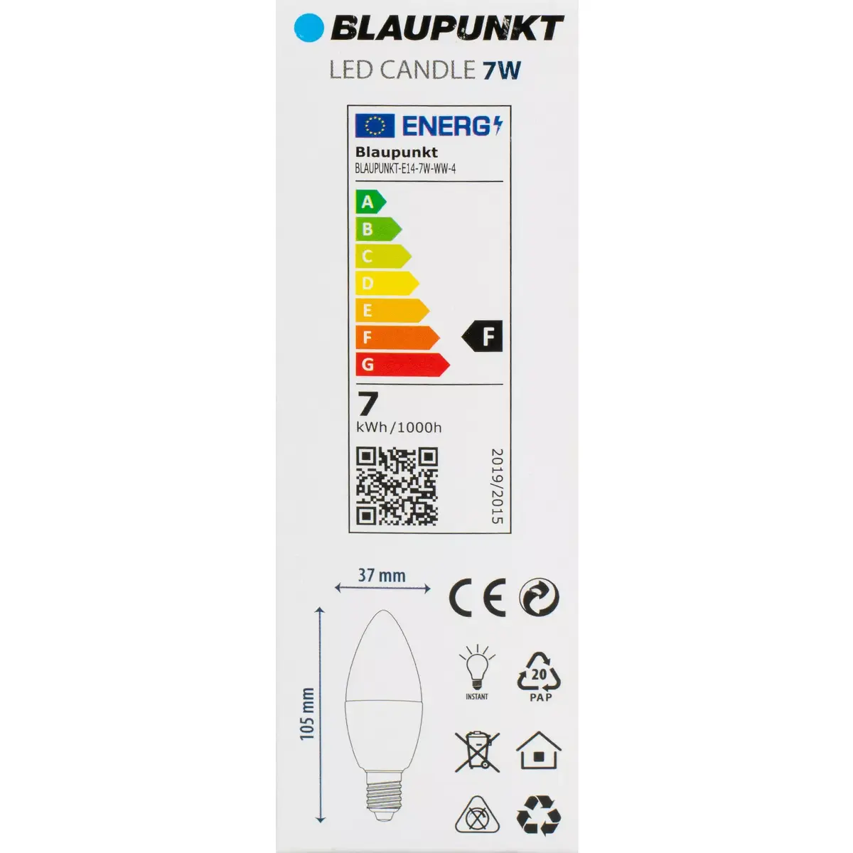 Светодиодная лампа BLAUPUNKT E14 7W 2700K Photo 3