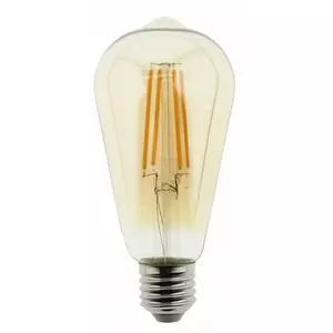 LED spuldze BLAUPUNKT E27 ST64 Amber Filament 806 lm 2300K, energoefektivitātes klase F