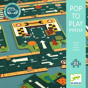 Настольная игра-пазл Djeco Pop to Play DJ07162 — интерактивный семейный набор