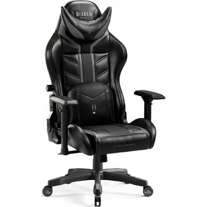 Gaming chair Diablo Chairs X-Ray 2.0 King Size Black-Gray XL (model 833)