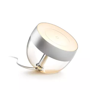 Smart table lamp Philips Hue Iris silver — White & colour ambience, Bluetooth & Zigbee, 100–240V, 2 m cable, Ø188×204 mm, 1 bulb