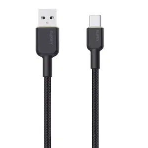 USB A to USB C cable Aukey CB-NAC1, 1 m, braided nylon, USB PD 60W, USB 2.0