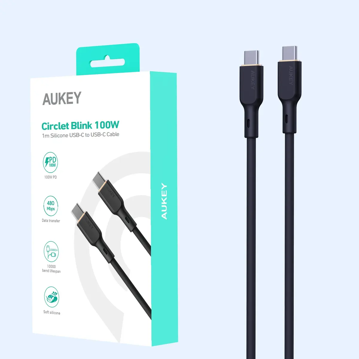 USB-C uz USB-C kabelis Aukey CB-SCC101