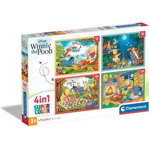 Пазл Clementoni Supercolor Disney Винни-Пух — 12 деталей, для детей от 3 лет