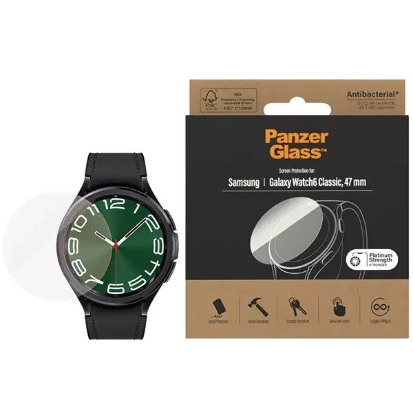PanzerGlass защитное стекло для Galaxy Watch6 Classic 47 мм Photo 2