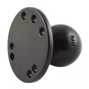 RAM Mounts Stainless Steel Round Ball Base RAM-202SU Black
