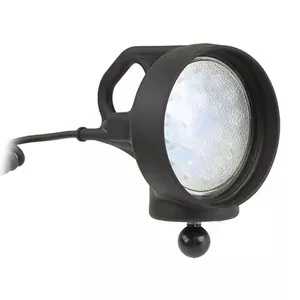 LED spotlight RAM Mounts RAM-B-152B, clip flashlight, 9W LED, 12V, aluminium housing, black, with ball mount