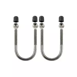 RAM Mounts RAM-HAR-235 Крепежный комплект с U-образным болтом из нержавеющей стали для рейлингов 1-1.25 дюйма черного цвета