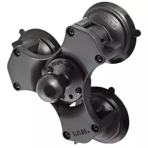 RAM Mounts Twist-Lock Triple Suction Cup Ball Base 3.81 cm Black