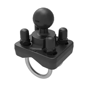 RAM Mounts Double U-Bolt Ball Base for 1" to 1.25" Rails with 1" Ball RAM-B-235U