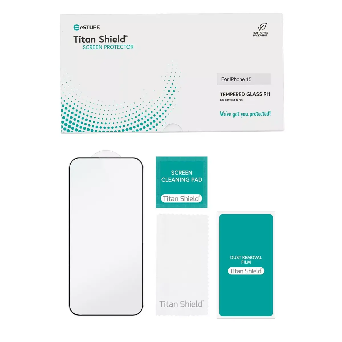 Skaidrs Ekrāna Aizsargs eSTUFF ES501401-10BULK Apple iPhone 15 Photo 5