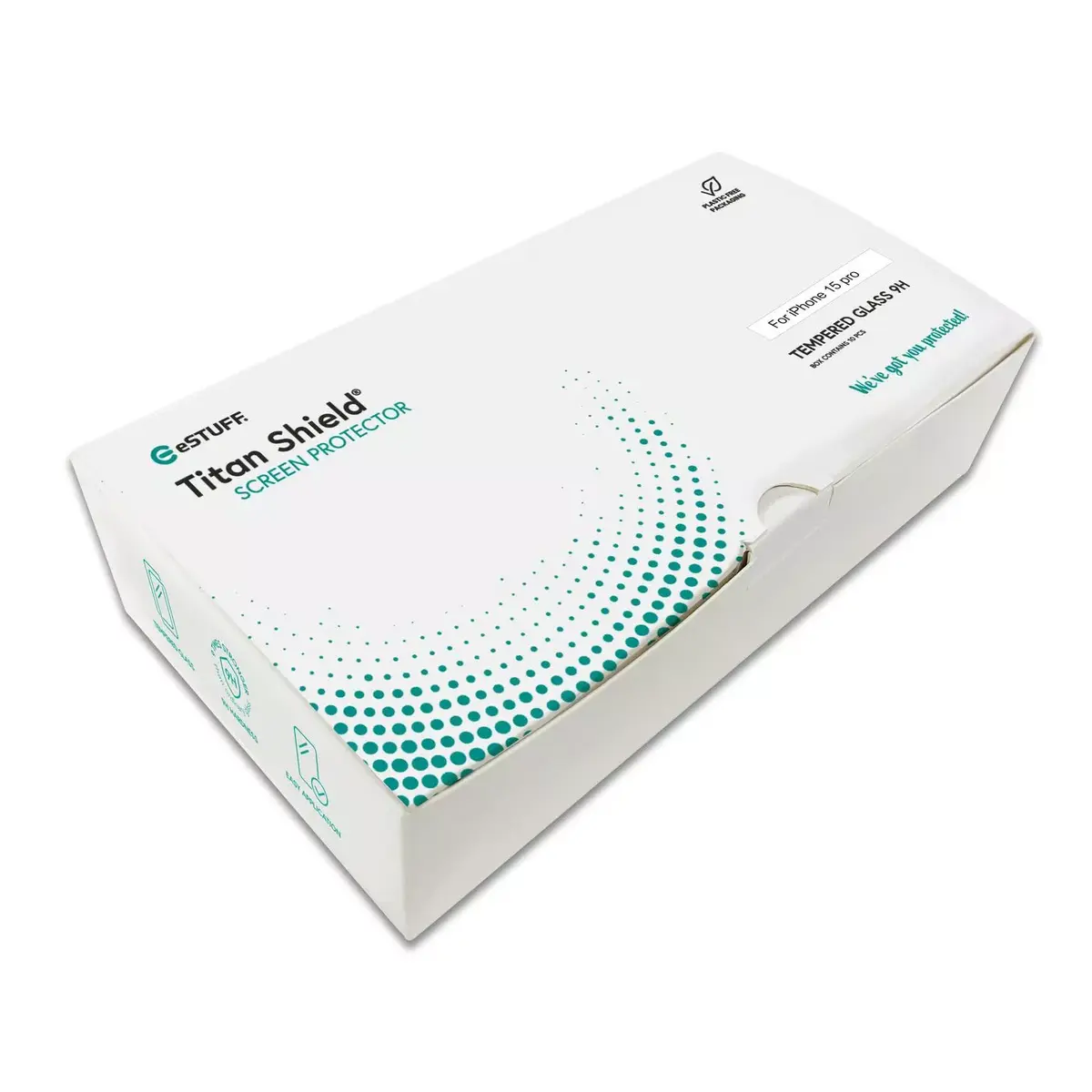 Skaidrs ekrāna aizsargs eSTUFF ES501406-10BULK iPhone 15 Pro Photo 4