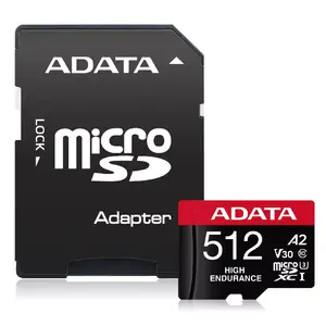 Карта памяти MicroSDXC ADATA 512 ГБ UHS‑I U3 V30 Class 10 A2, 100/85 МБ/с, водозащита