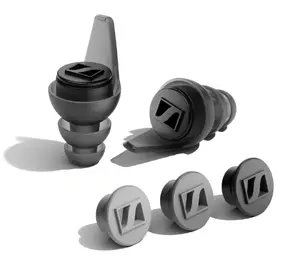 Protective in-ear earplugs Sennheiser SoundProtex Plus model 108-3144 — grey, TPE, passive noise reduction, includes 3 ear adapters