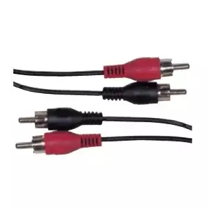 Schwaiger CIK5125 audio kabelis 10 m 2 x RCA Melns