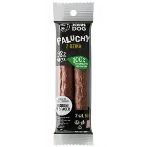 Однокомпонентная жевательная палочка для собак john dog Boar, 50 г — гипоаллергенный угощение из кабана, белок 64% жир 23%