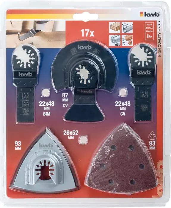 Набор лезвий kwb Universal kit Photo 2