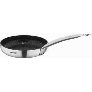 Cookware pan Korkmaz PROLINE GASTRO induction stainless steel 26 cm, granite-type non-stick, Solar Base