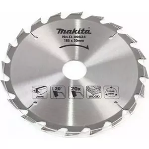 Дисковая пильная пластина Makita 185 мм, посадка 30 мм, 20 зубьев для дерева