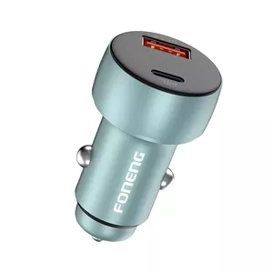 Foneng C18 automašīnas lādētājs ar 1xUSB-A un 1xUSB-C pieslēgvietām, 48W, 2.4A