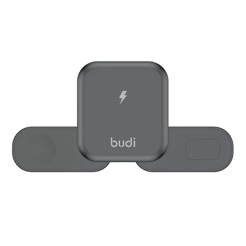 Budi 3‑in‑1 bezvadu lādētājs 15 W Photo 3