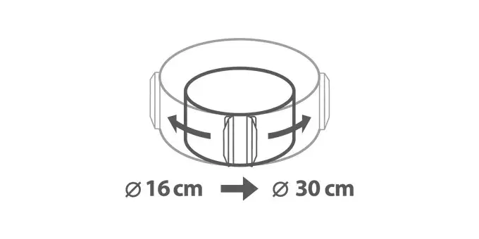 Adjustable round baking mould Tescoma Delicia Ø16–30 cm Photo 3