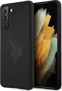 U.S. Polo Assn. Silicone Case for Samsung Galaxy S21, Black