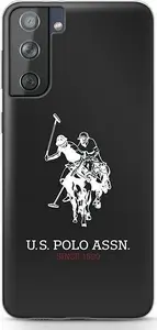 U.S. Polo Assn. Protective Case for Samsung Galaxy S21 with Shiny Big Logo, Black