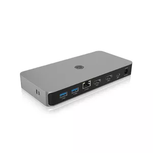 ICY BOX 10-in-1 USB4 Type-C dokstacija divkāršais video izeja 100W