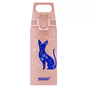 Алюминиевая питьевая бутылка Sigg 6005.10 — 600 мл, Ø 7.1 см, 145 г, синий/розовый