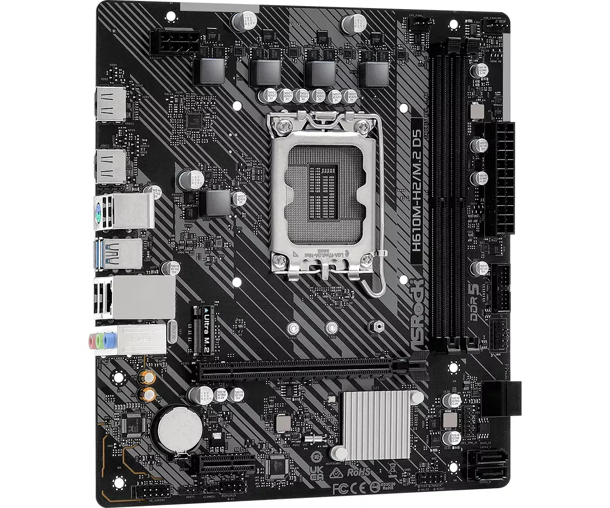 Материнская плата Asrock H610M-H2/M.2 D5, 90-MXBML0-A0UAYZ Photo 3