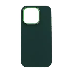 Silikona aizmugures vāciņš Apple iPhone 15 Pro Max, fusion accessories, zaļš