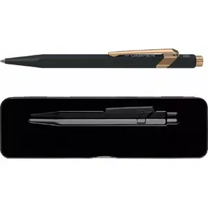 Ballpoint pen Caran d’Ache 849, black matte, metal body, GT tip