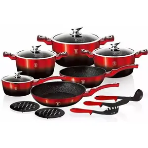 Cookware set berlinger haus BH/1632N — 15-piece Metallic pots and pans set