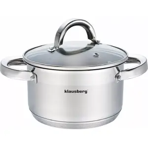 Кастрюля Klausberg KB-7127 26 см — нержавеющая сталь, диаметр 26 см