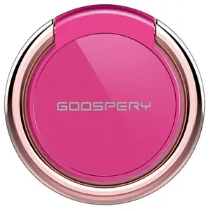 Mercury Ring Finger Holder for Smartphone and Tablet, Rose Gold and Hot Pink