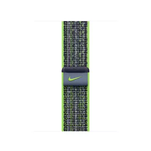 Siksniņa Apple 41mm Bright Green/Blue Nike Sport Loop — neilons, daudzkrāsains, saderīga ar Apple 41 mm