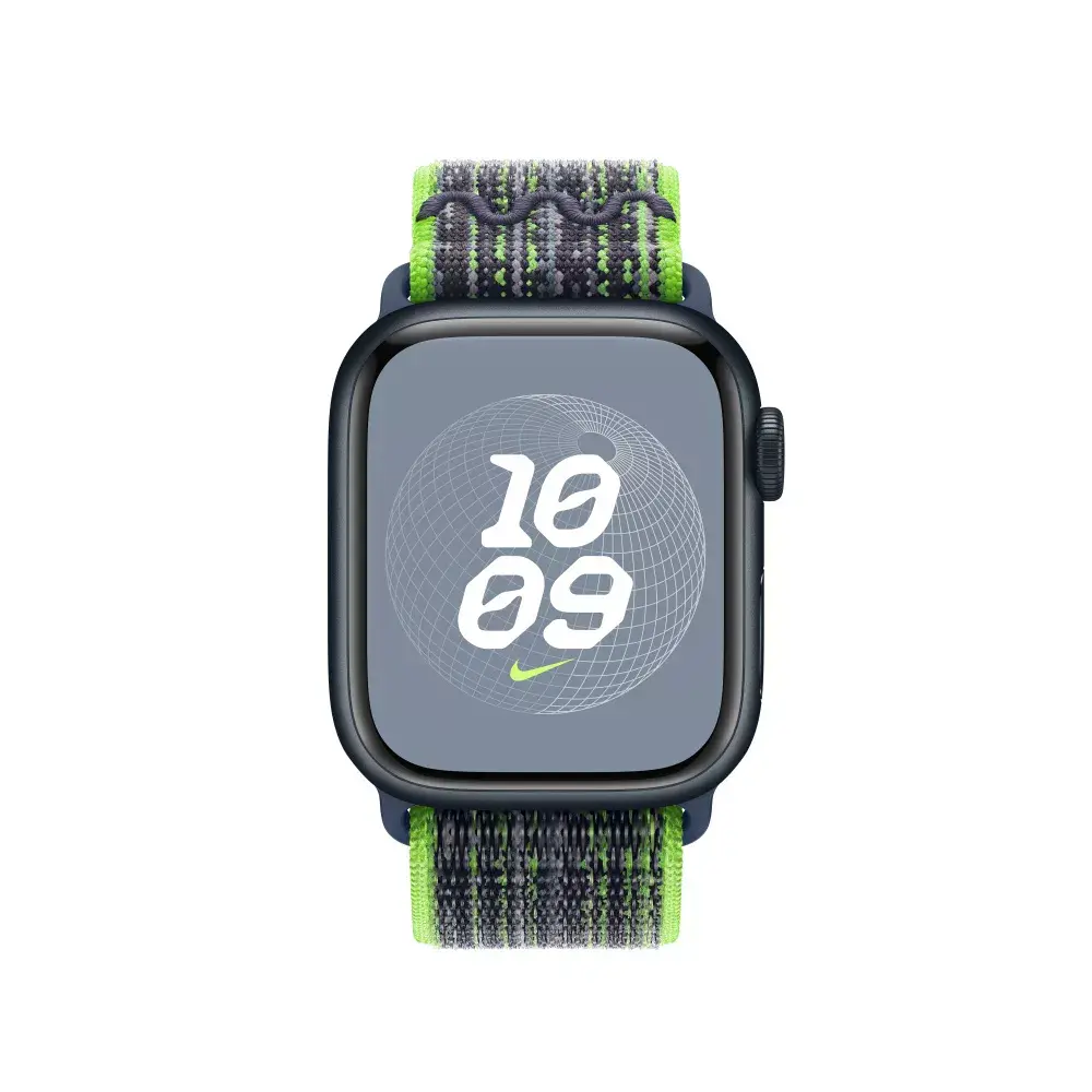 Siksniņa Apple 41mm Nike Sport Loop Bright Green/Blue Photo 3