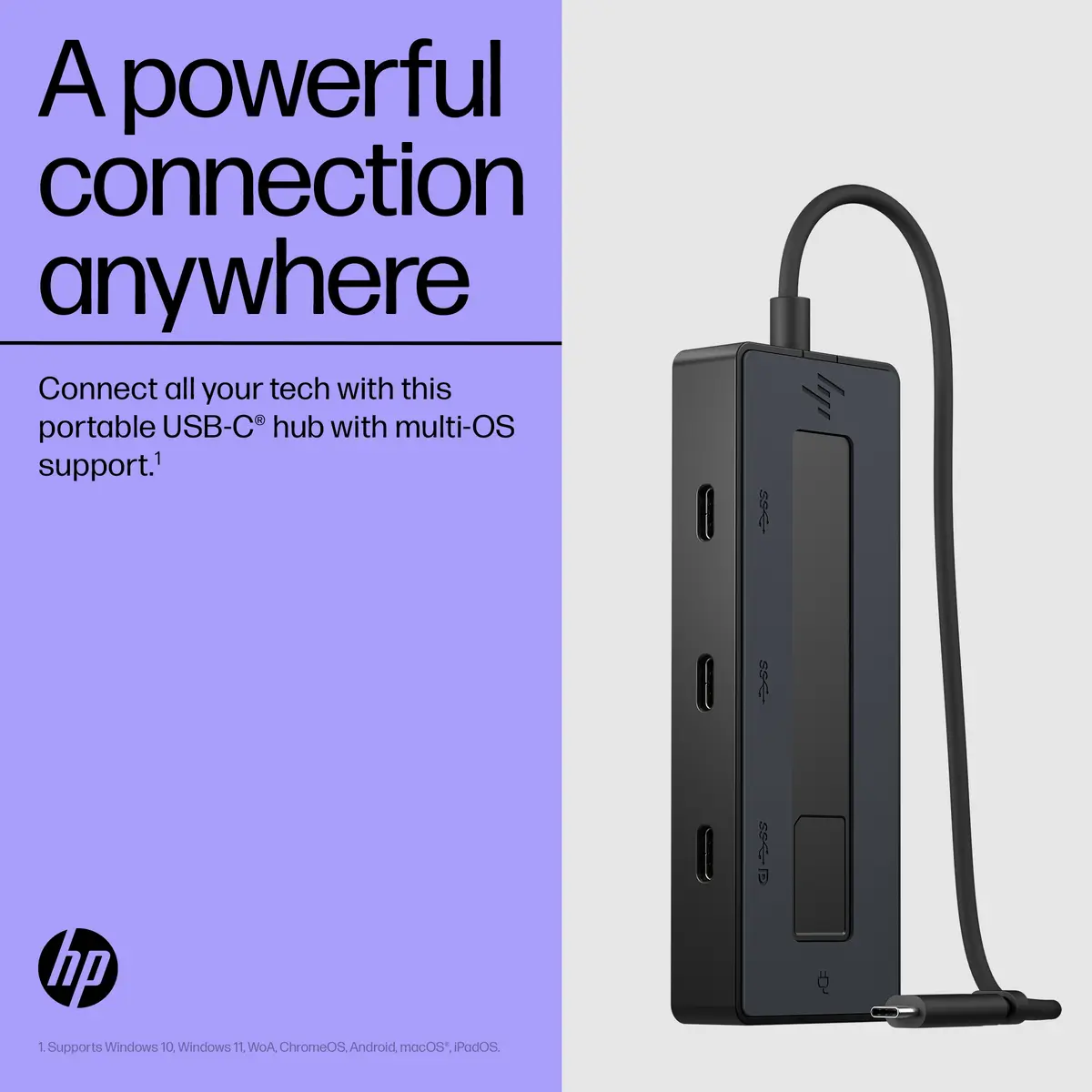 HP 4K USB-C Multiport Hub Photo 2