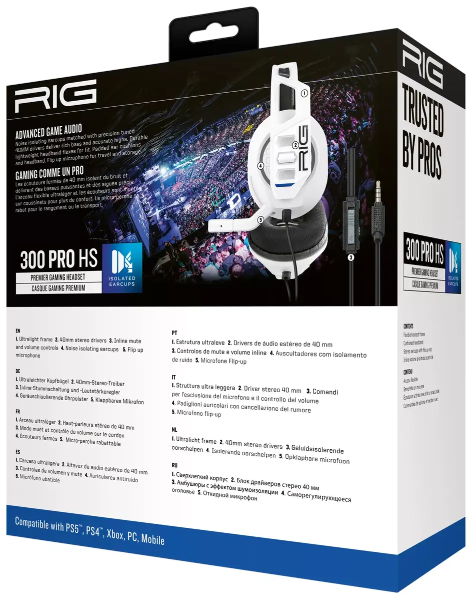 nacon RIG 300 PRO HS проводные игровые наушники Photo 6