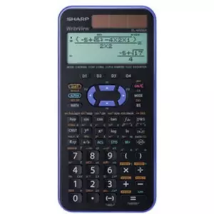 Scientific Calculator Sharp EL-W506TBSL Desktop 2 Lines 9 Memory Registers Solar Black