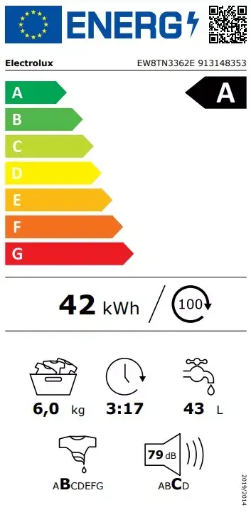 Electrolux EW8TN3362E veļas mašīna 8 kg Photo 3