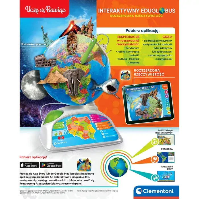 Educational globe Clementoni Eduglobus 50847 Photo 3