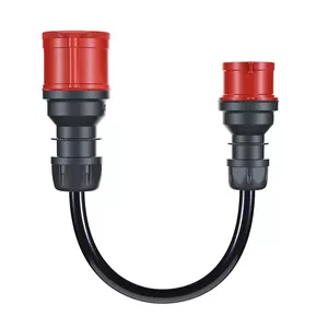 go-e Adapter Gemini flex 22 kW uz CEE sarkano 16 A Melns 0.3 m