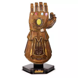 4D Build, Marvel Infinity Gauntlet 3D Puzzle Model Kit with Stand 3D puzle 142 pcs Komiksi