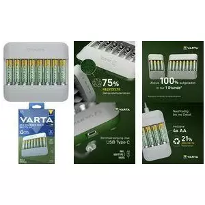 Varta Ladegerät Eco Charger Multi Recycled 8xAA56816 2100mAh