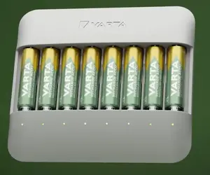 Зарядное устройство Varta Eco Charger Multi — USB, NiMH AA/AAA, до 8 аккумуляторов (2100 мА·ч, 1 ч), серое