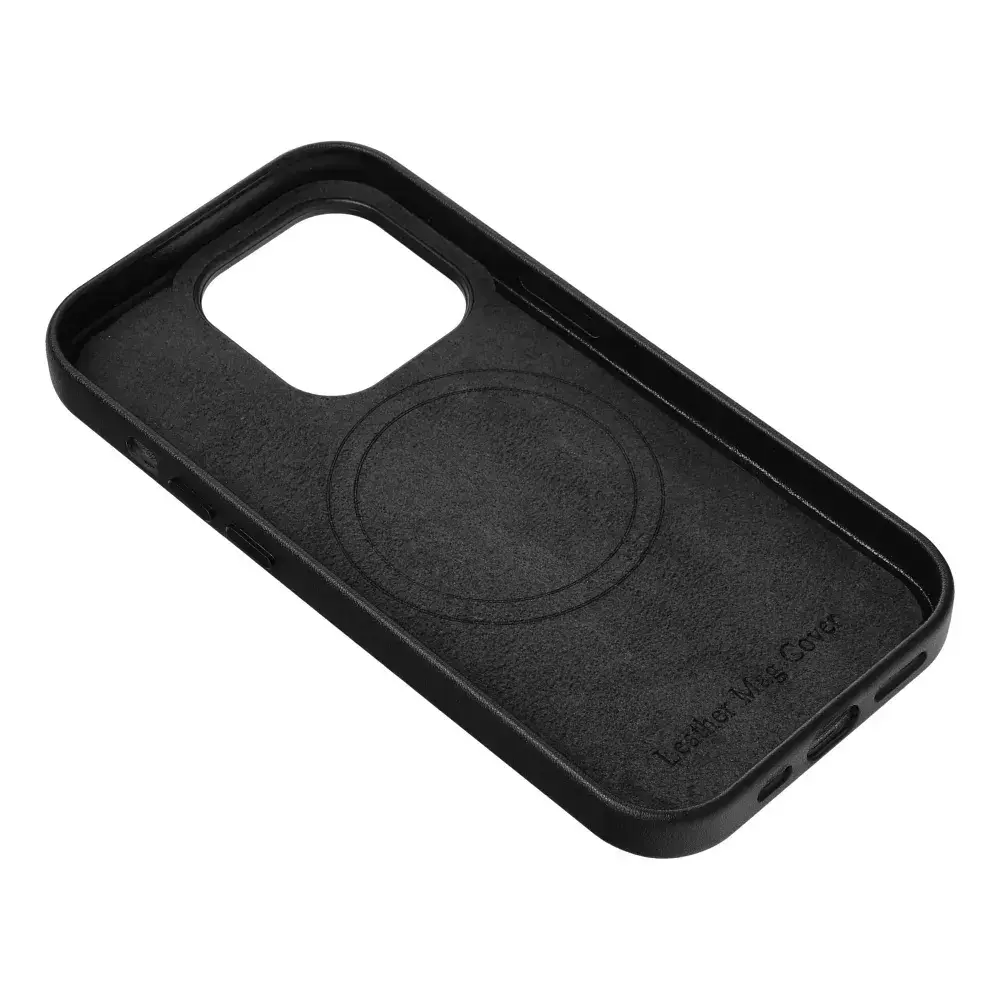 Riff ādas Mag Cover vāciņš Apple iPhone 15 Plus melns Photo 4
