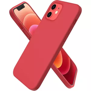 Силиконовый жидкий чехол HQ для Samsung Galaxy A34 5G, красный, 1,5 мм